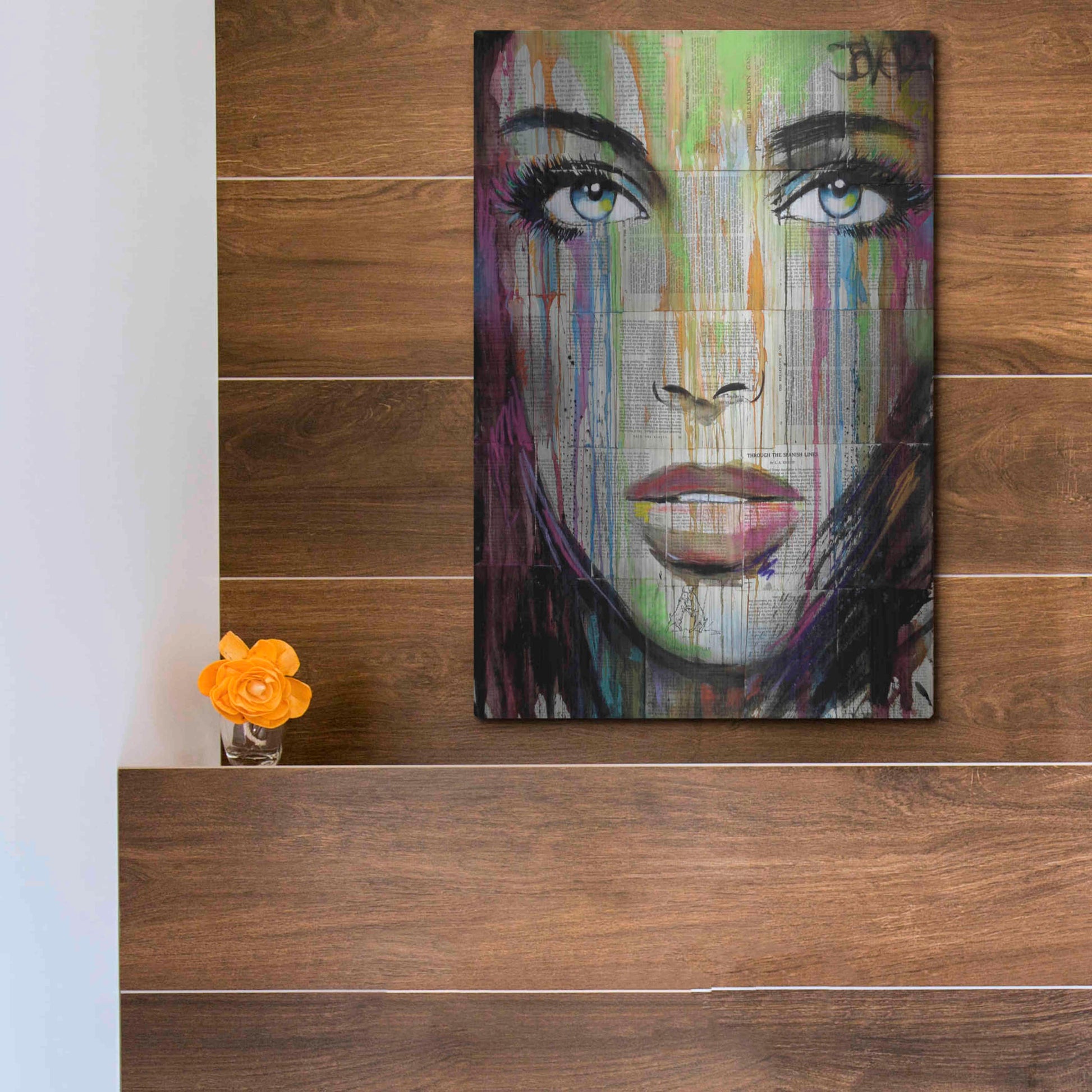 Luxe Metal Art 'Bell' by Loui Jover, Metal Wall Art,12x16