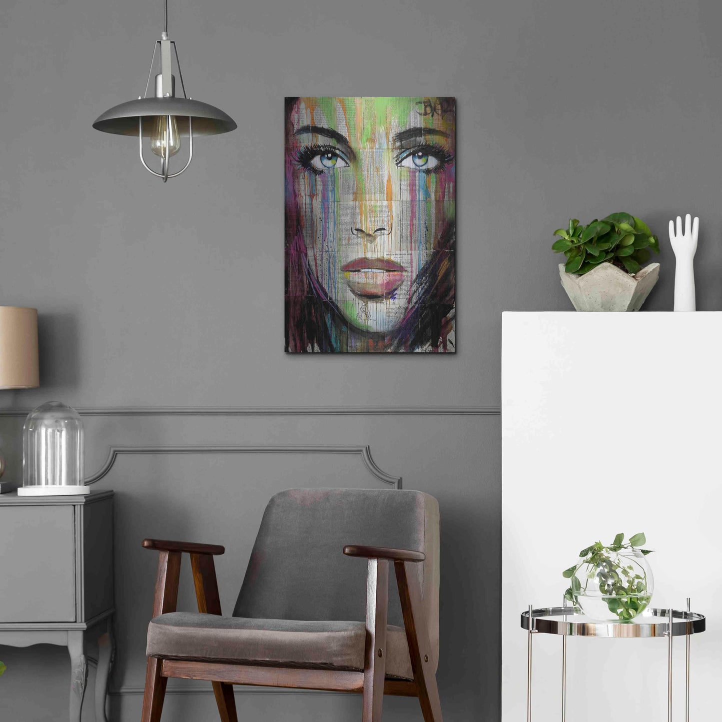 Luxe Metal Art 'Bell' by Loui Jover, Metal Wall Art,16x24