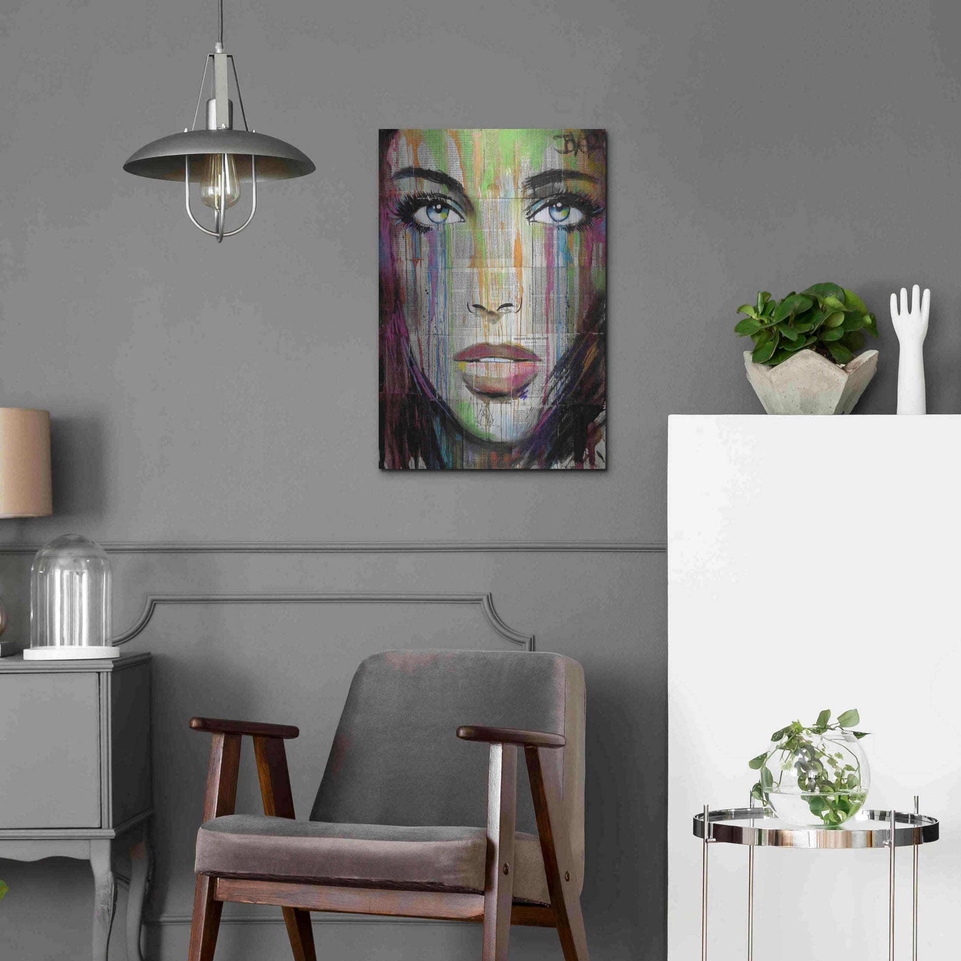 Luxe Metal Art 'Bell' by Loui Jover, Metal Wall Art,16x24