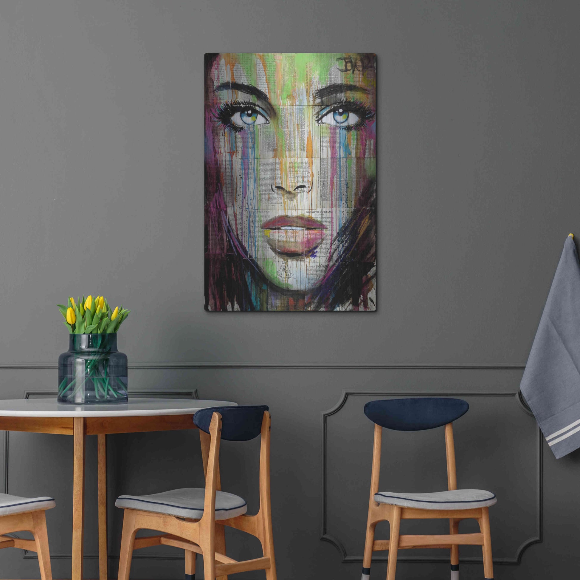 Luxe Metal Art 'Bell' by Loui Jover, Metal Wall Art,24x36