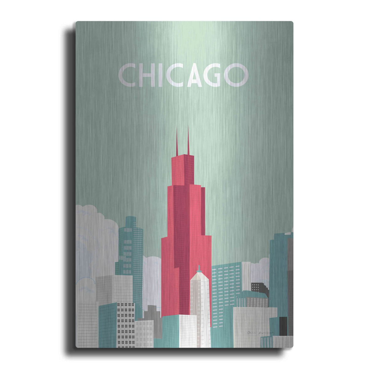 'Chicago' by Omar Escalante – Metal Wall Art