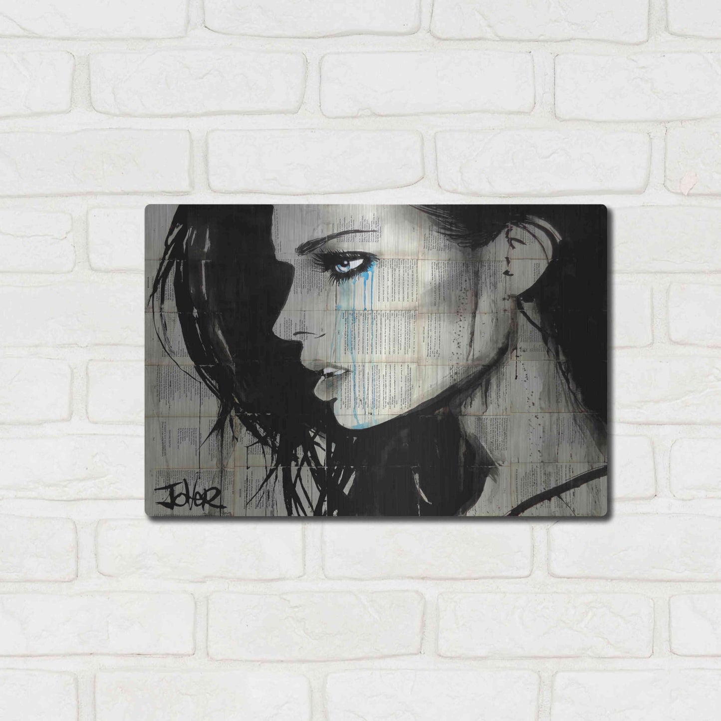 Luxe Metal Art 'Bright Ecstasy' by Loui Jover, Metal Wall Art,16x12