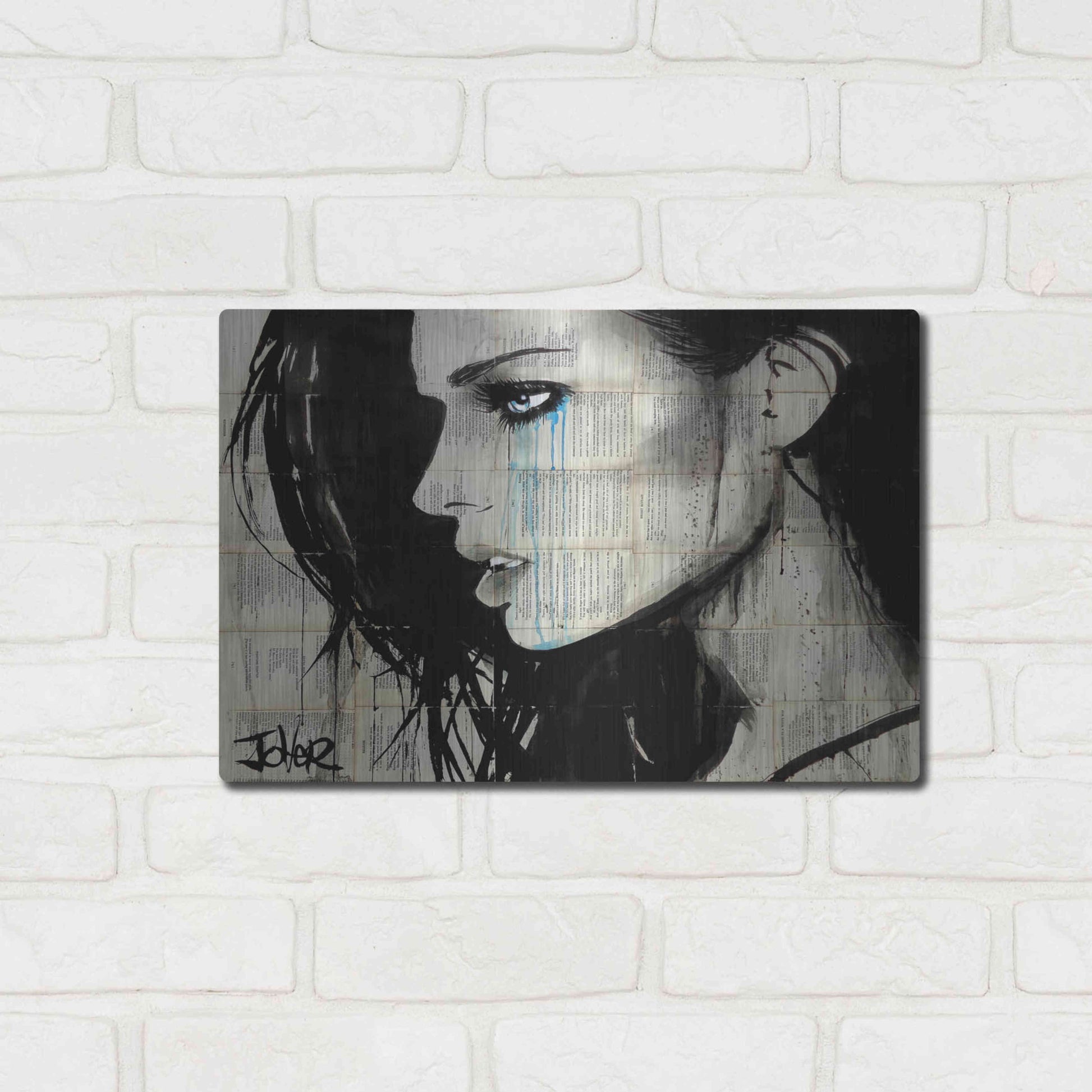 Luxe Metal Art 'Bright Ecstasy' by Loui Jover, Metal Wall Art,16x12
