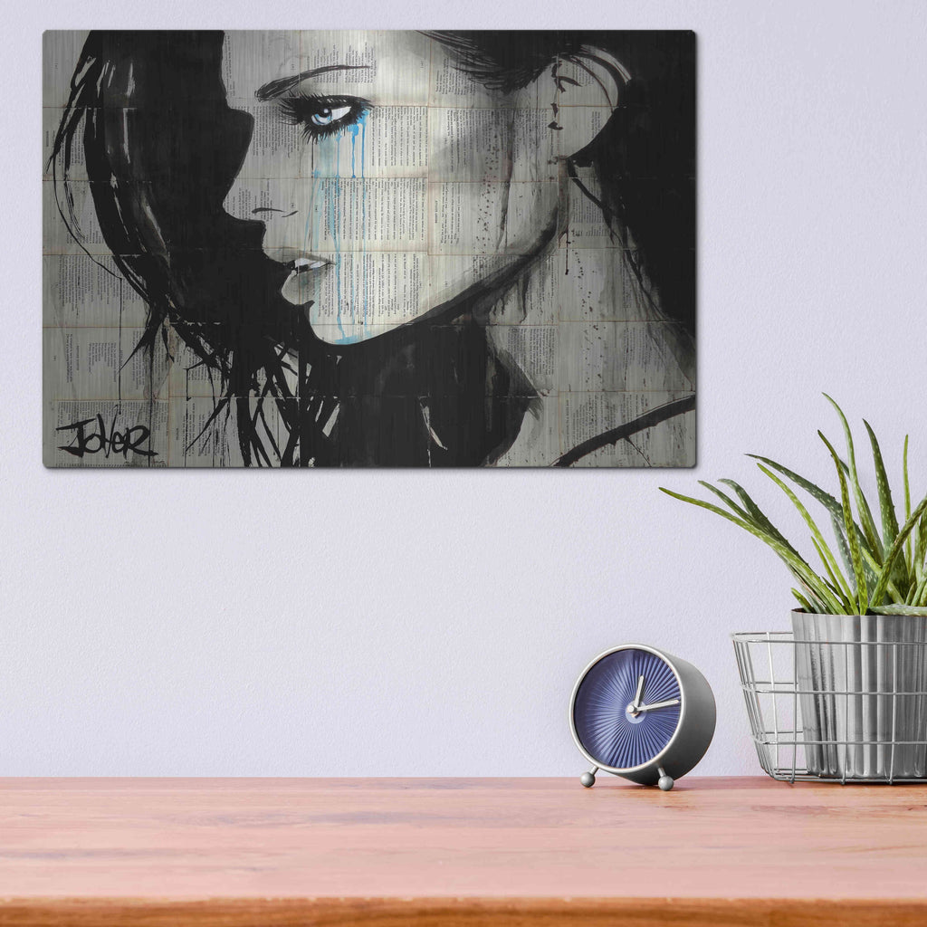 Luxe Metal Art 'Bright Ecstasy' by Loui Jover, Metal Wall Art,16x12