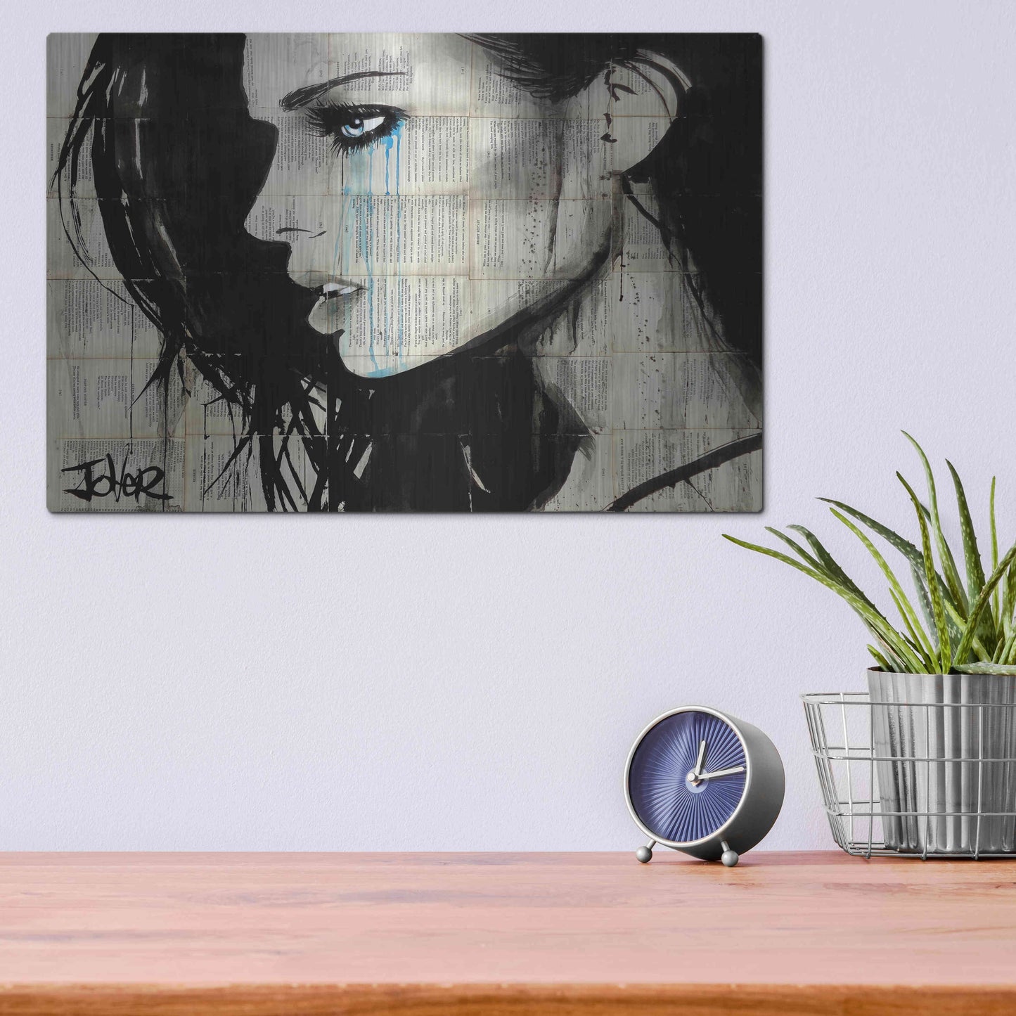 Luxe Metal Art 'Bright Ecstasy' by Loui Jover, Metal Wall Art,16x12