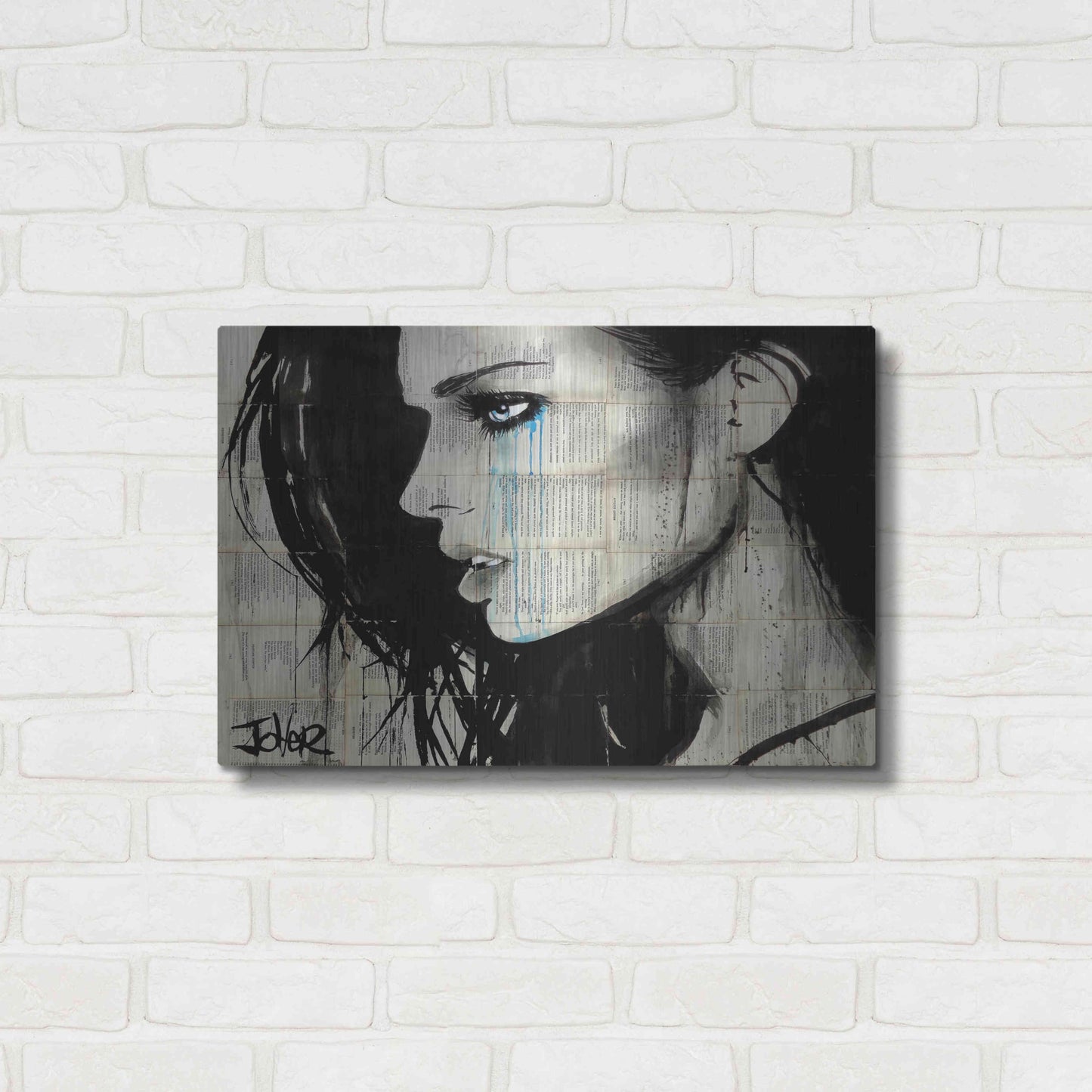Luxe Metal Art 'Bright Ecstasy' by Loui Jover, Metal Wall Art,24x16