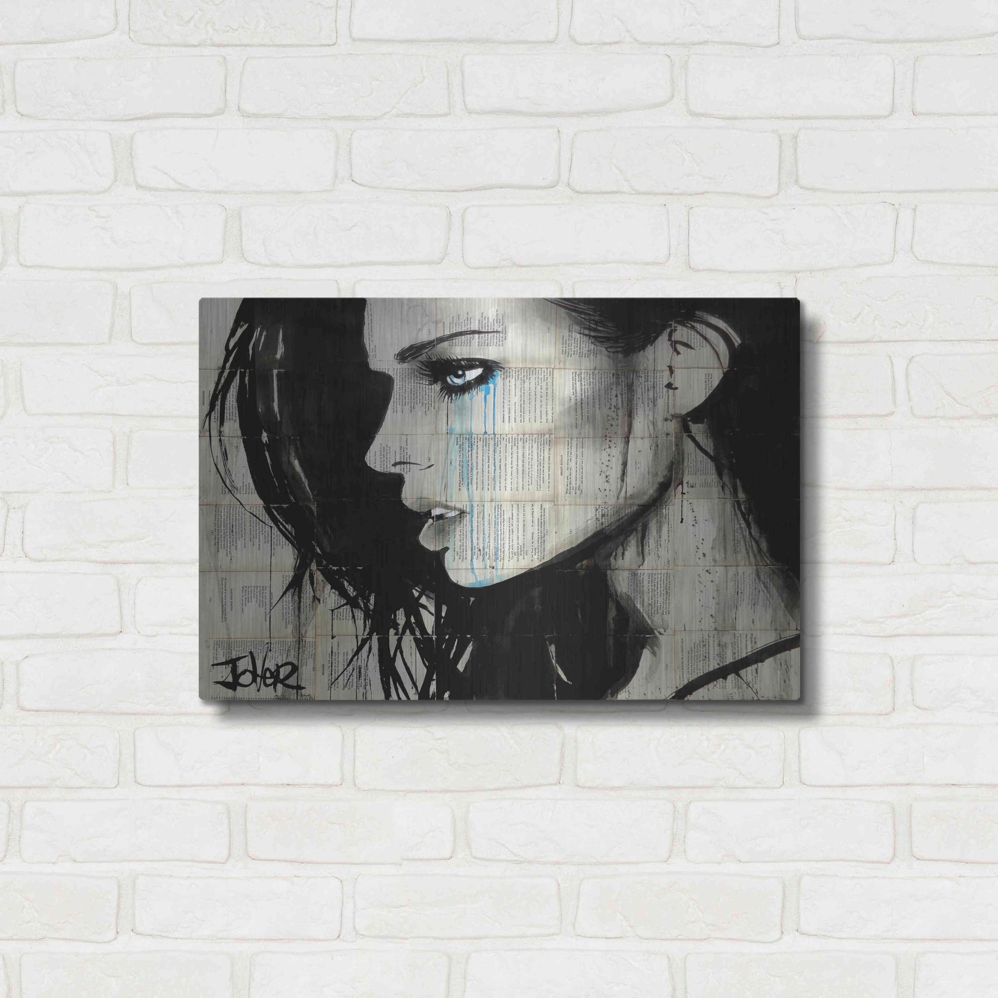 Luxe Metal Art 'Bright Ecstasy' by Loui Jover, Metal Wall Art,24x16