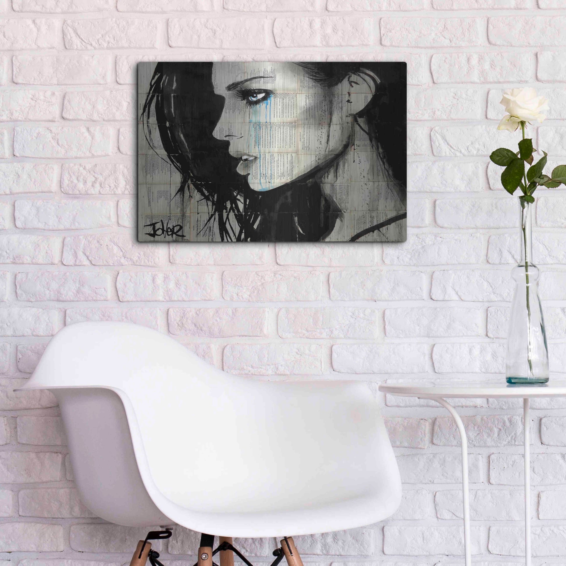 Luxe Metal Art 'Bright Ecstasy' by Loui Jover, Metal Wall Art,24x16