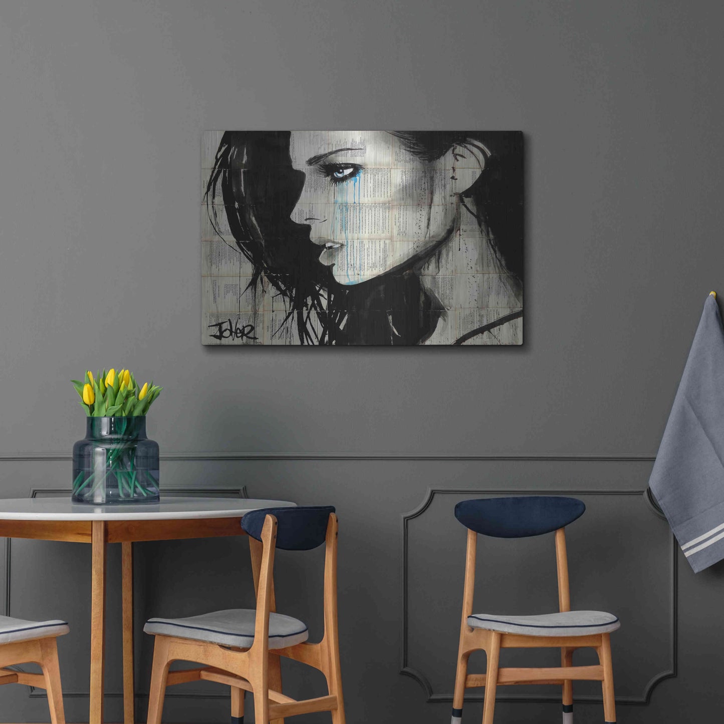 Luxe Metal Art 'Bright Ecstasy' by Loui Jover, Metal Wall Art,36x24