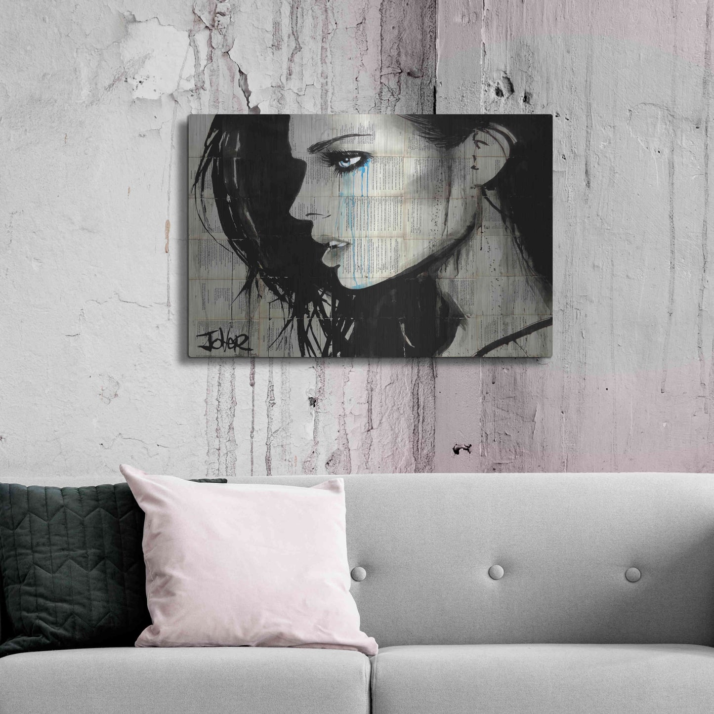 Luxe Metal Art 'Bright Ecstasy' by Loui Jover, Metal Wall Art,36x24