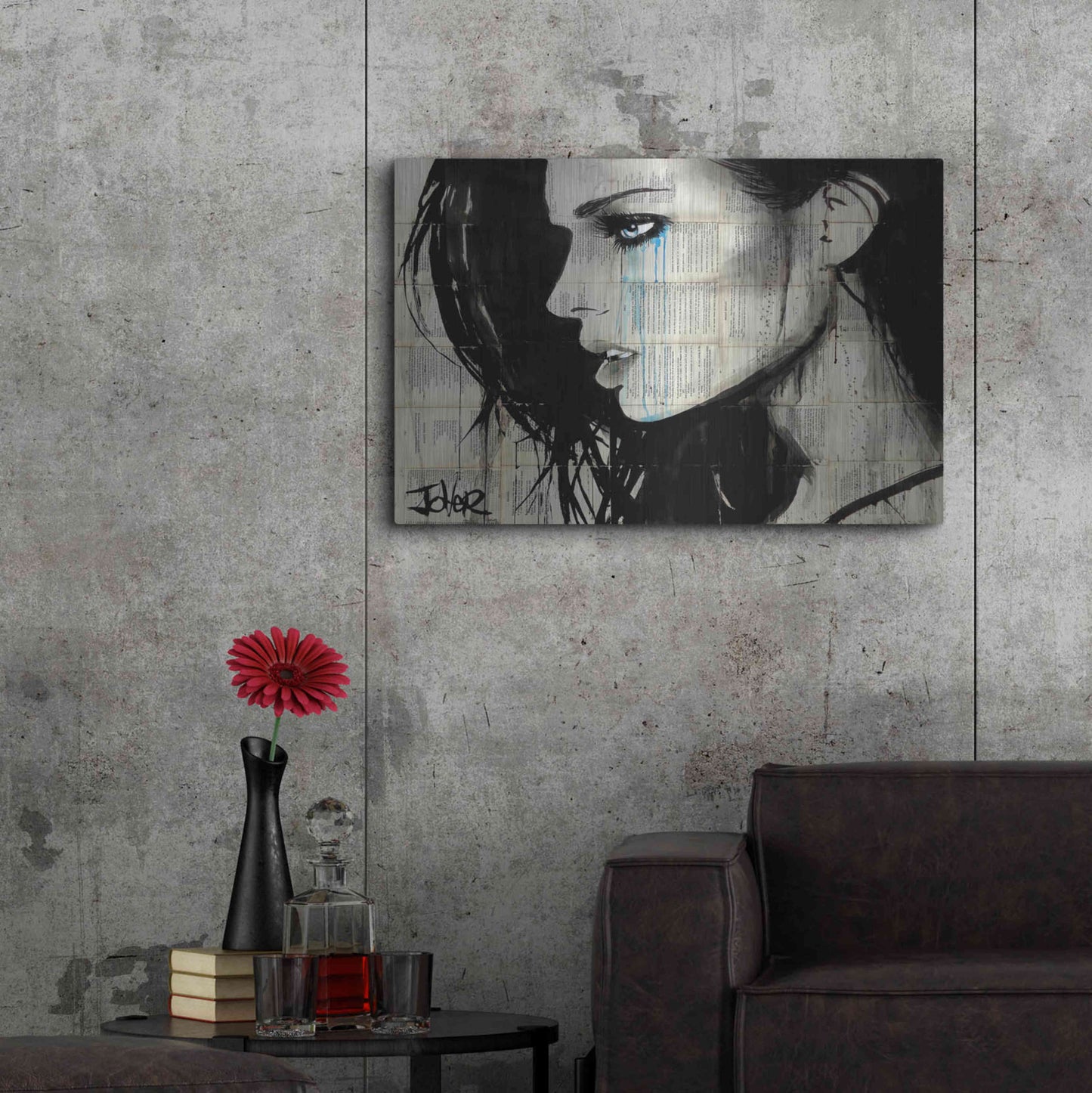 Luxe Metal Art 'Bright Ecstasy' by Loui Jover, Metal Wall Art,36x24