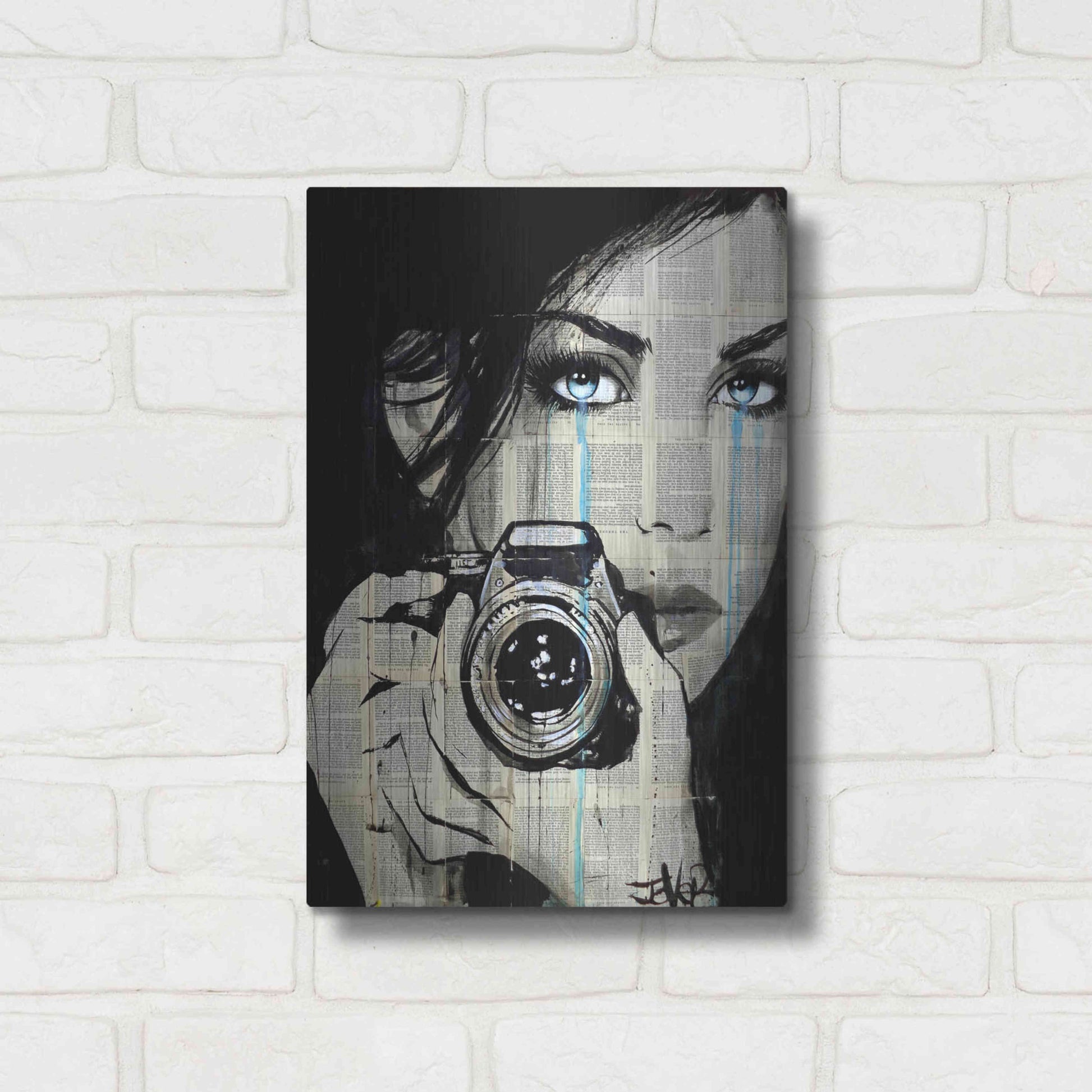 Luxe Metal Art 'Caught' by Loui Jover, Metal Wall Art,12x16