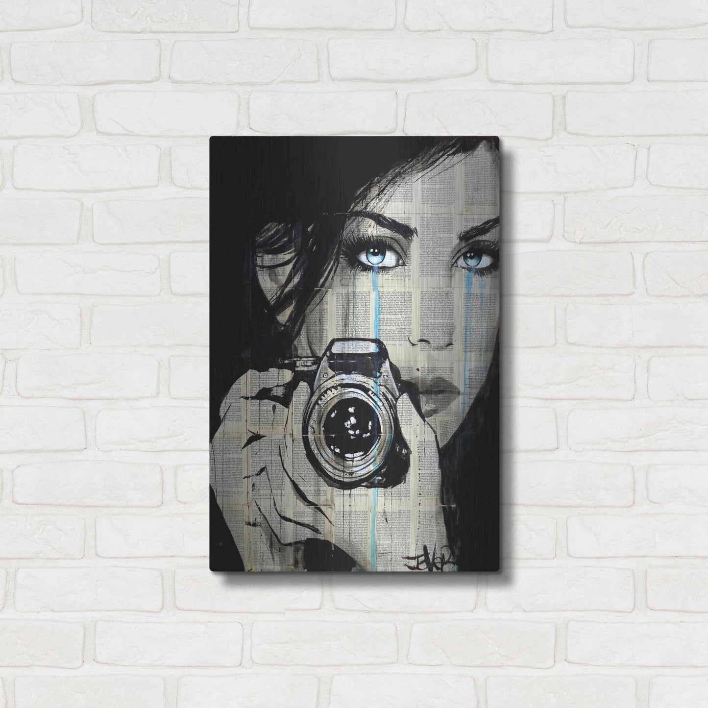 Luxe Metal Art 'Caught' by Loui Jover, Metal Wall Art,16x24