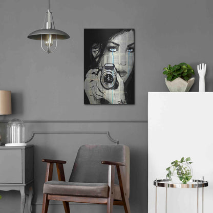 Luxe Metal Art 'Caught' by Loui Jover, Metal Wall Art,16x24