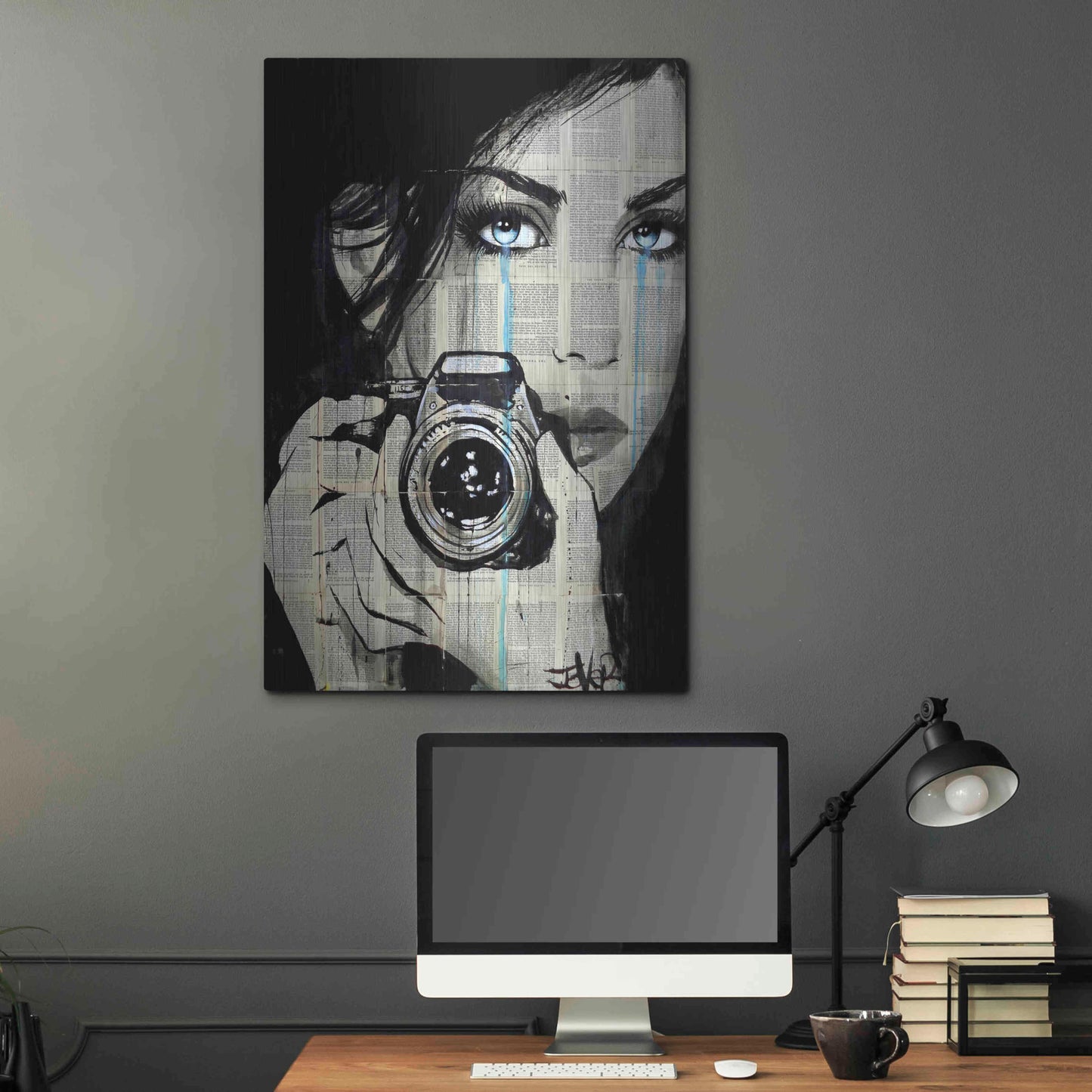 Luxe Metal Art 'Caught' by Loui Jover, Metal Wall Art,24x36