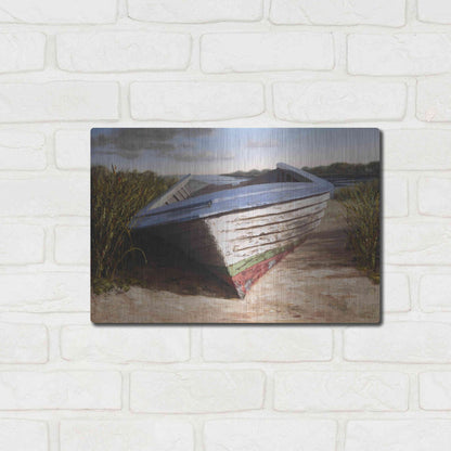 Luxe Metal Art 'Montauk Skiff' by Karl Soderlund, Metal Wall Art,16x12
