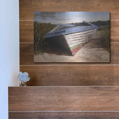 Luxe Metal Art 'Montauk Skiff' by Karl Soderlund, Metal Wall Art,16x12