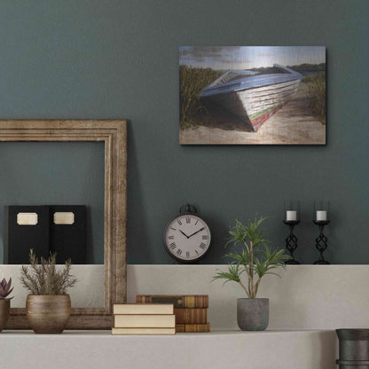 Luxe Metal Art 'Montauk Skiff' by Karl Soderlund, Metal Wall Art,16x12