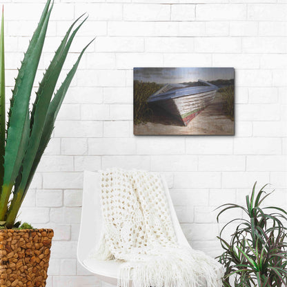 Luxe Metal Art 'Montauk Skiff' by Karl Soderlund, Metal Wall Art,16x12