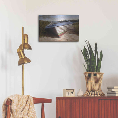 Luxe Metal Art 'Montauk Skiff' by Karl Soderlund, Metal Wall Art,24x16