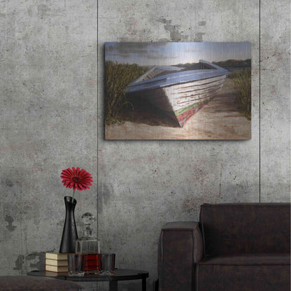 Luxe Metal Art 'Montauk Skiff' by Karl Soderlund, Metal Wall Art,36x24