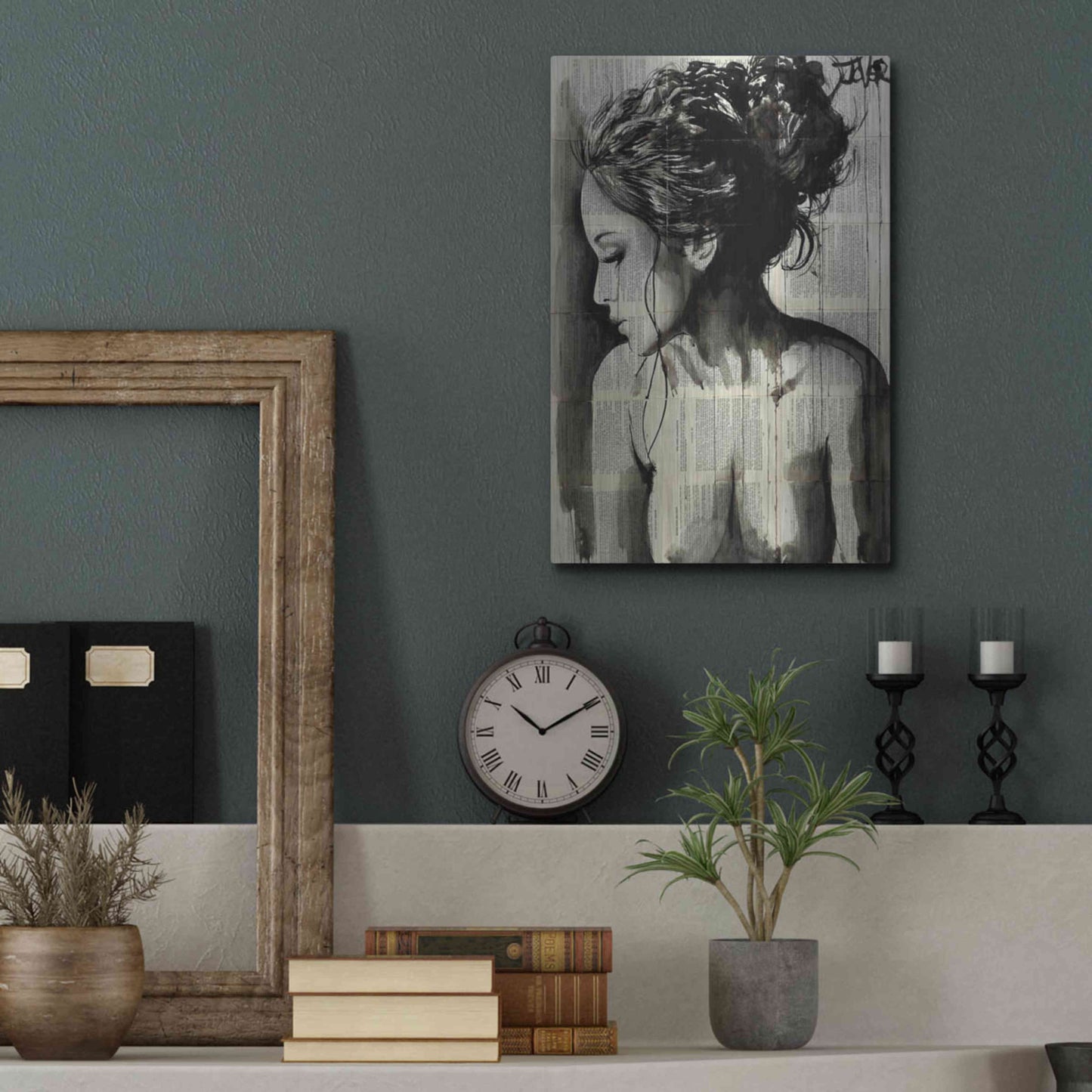 Luxe Metal Art 'Dreamer' by Loui Jover, Metal Wall Art,12x16