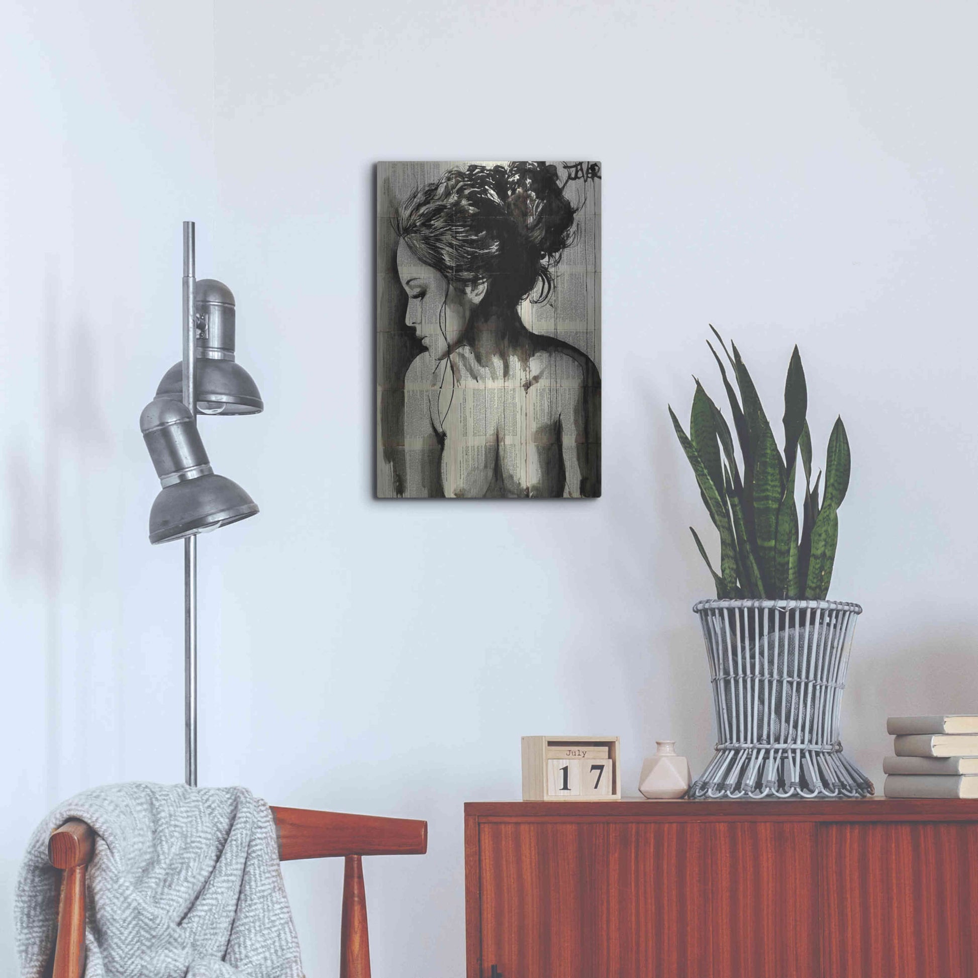 Luxe Metal Art 'Dreamer' by Loui Jover, Metal Wall Art,16x24