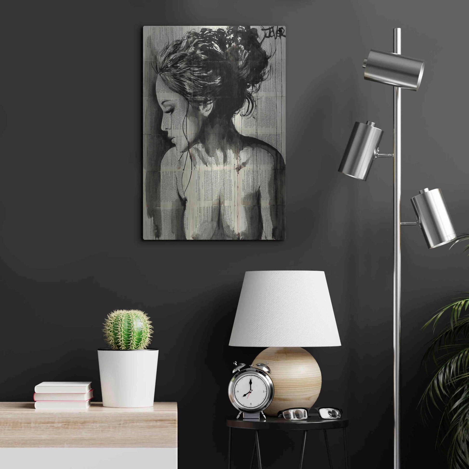 Luxe Metal Art 'Dreamer' by Loui Jover, Metal Wall Art,16x24