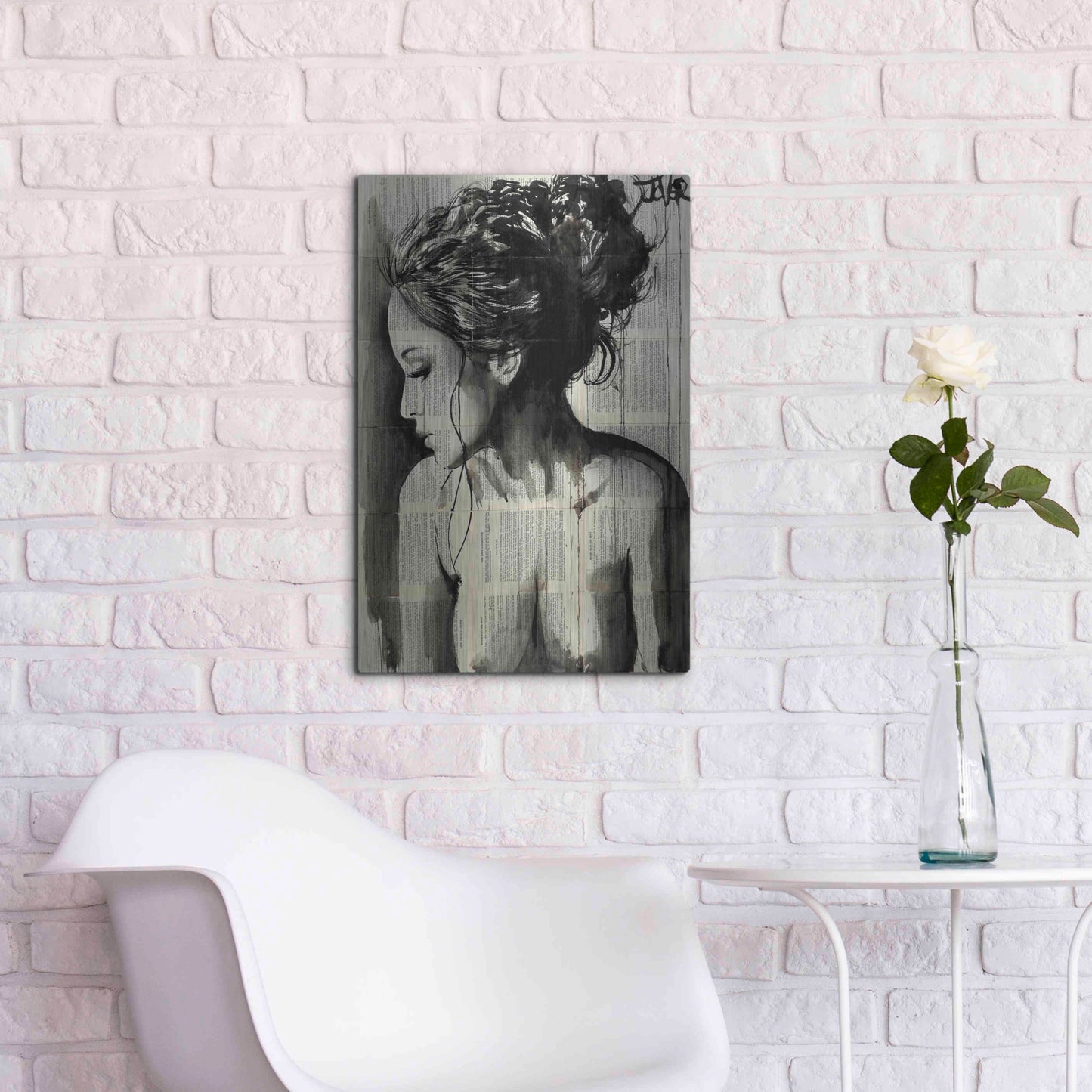 Luxe Metal Art 'Dreamer' by Loui Jover, Metal Wall Art,16x24