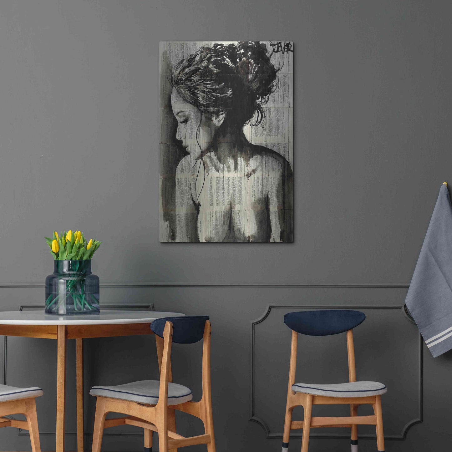 Luxe Metal Art 'Dreamer' by Loui Jover, Metal Wall Art,24x36
