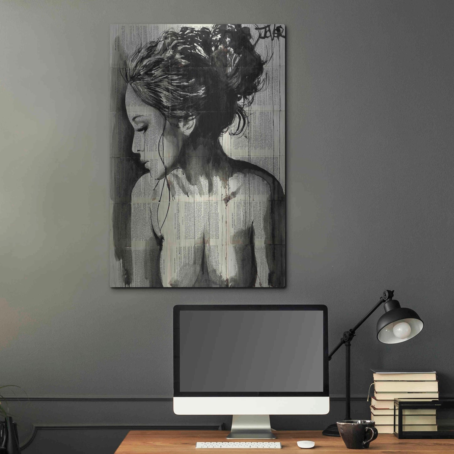 Luxe Metal Art 'Dreamer' by Loui Jover, Metal Wall Art,24x36