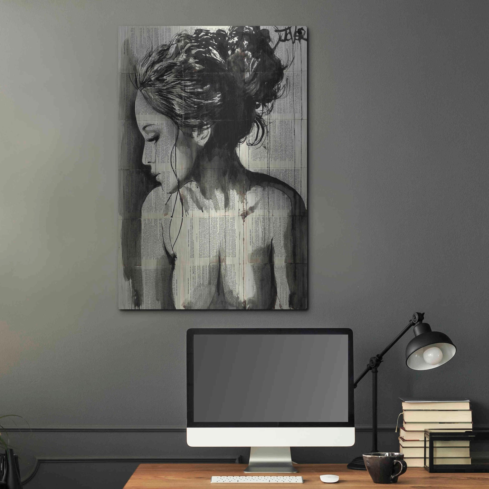 Luxe Metal Art 'Dreamer' by Loui Jover, Metal Wall Art,24x36