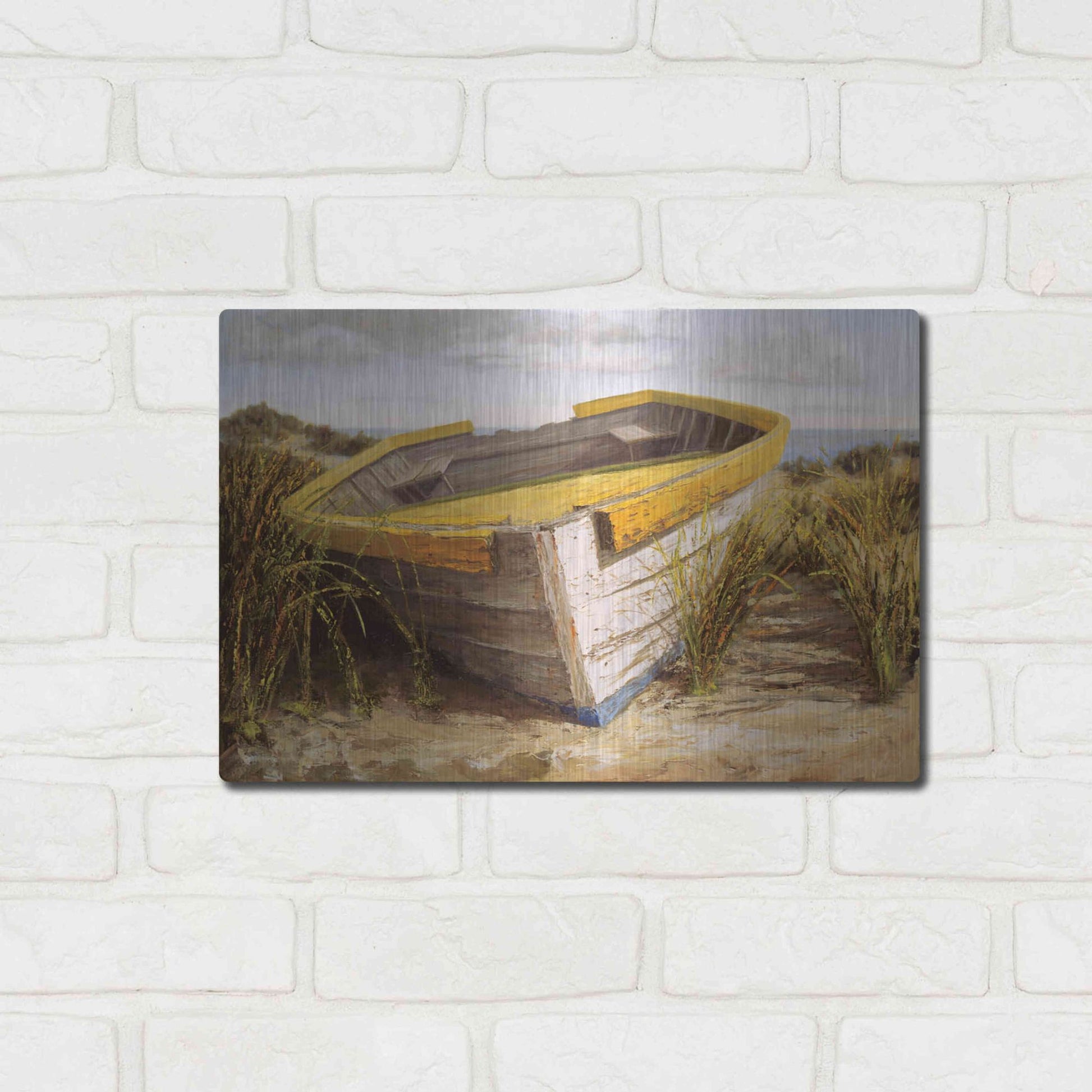 Luxe Metal Art 'Vineyard Launch' by Karl Soderlund, Metal Wall Art,16x12