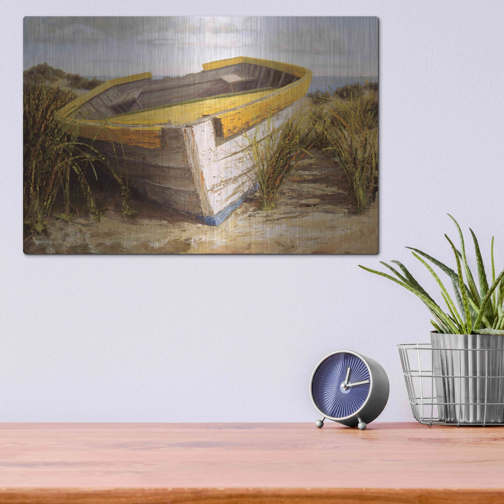 Luxe Metal Art 'Vineyard Launch' by Karl Soderlund, Metal Wall Art,16x12