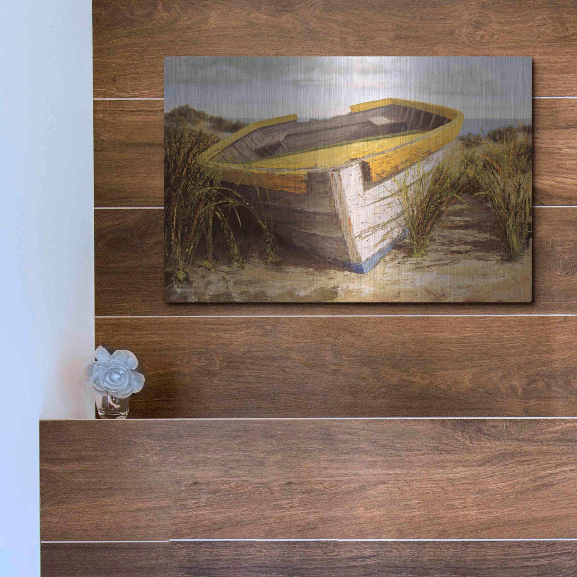 Luxe Metal Art 'Vineyard Launch' by Karl Soderlund, Metal Wall Art,16x12