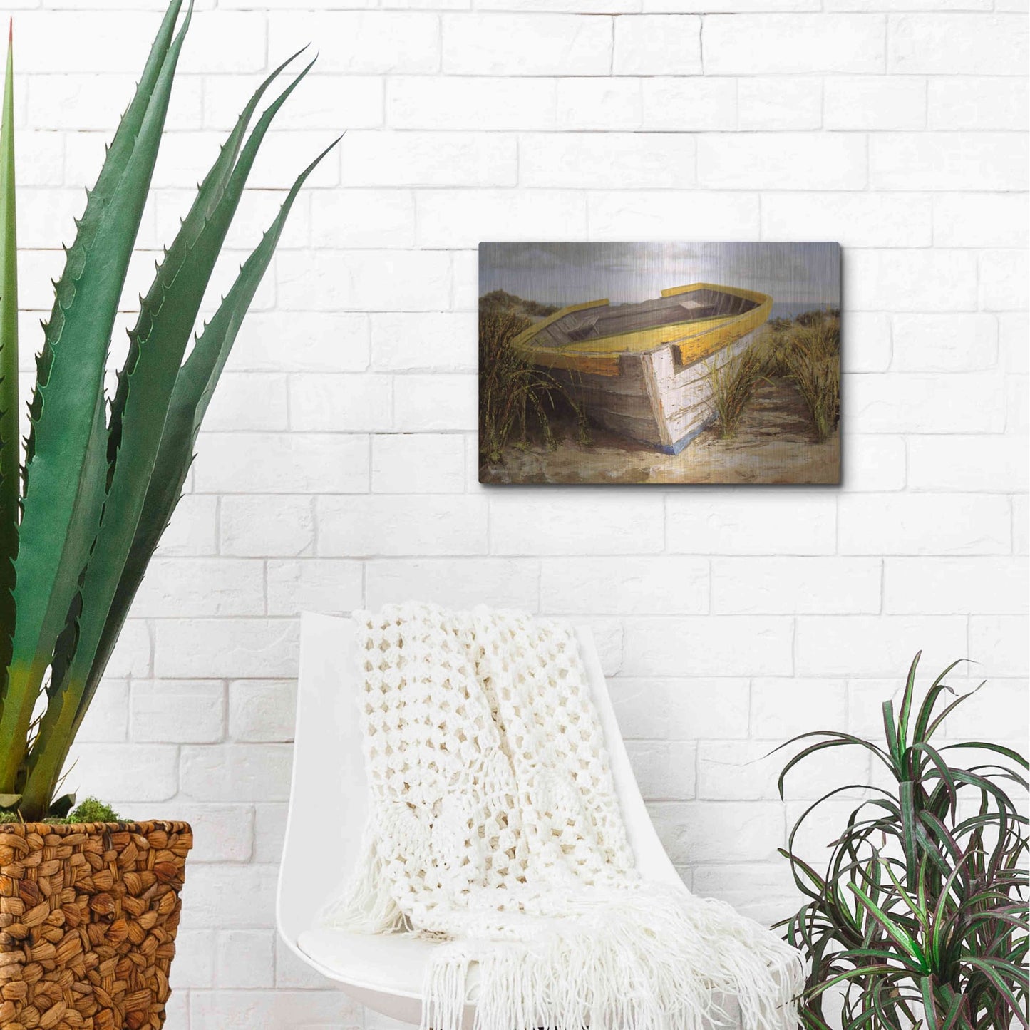 Luxe Metal Art 'Vineyard Launch' by Karl Soderlund, Metal Wall Art,16x12