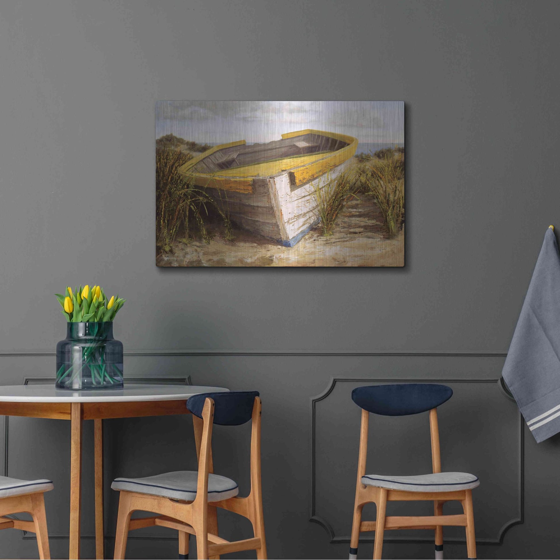 Luxe Metal Art 'Vineyard Launch' by Karl Soderlund, Metal Wall Art,36x24