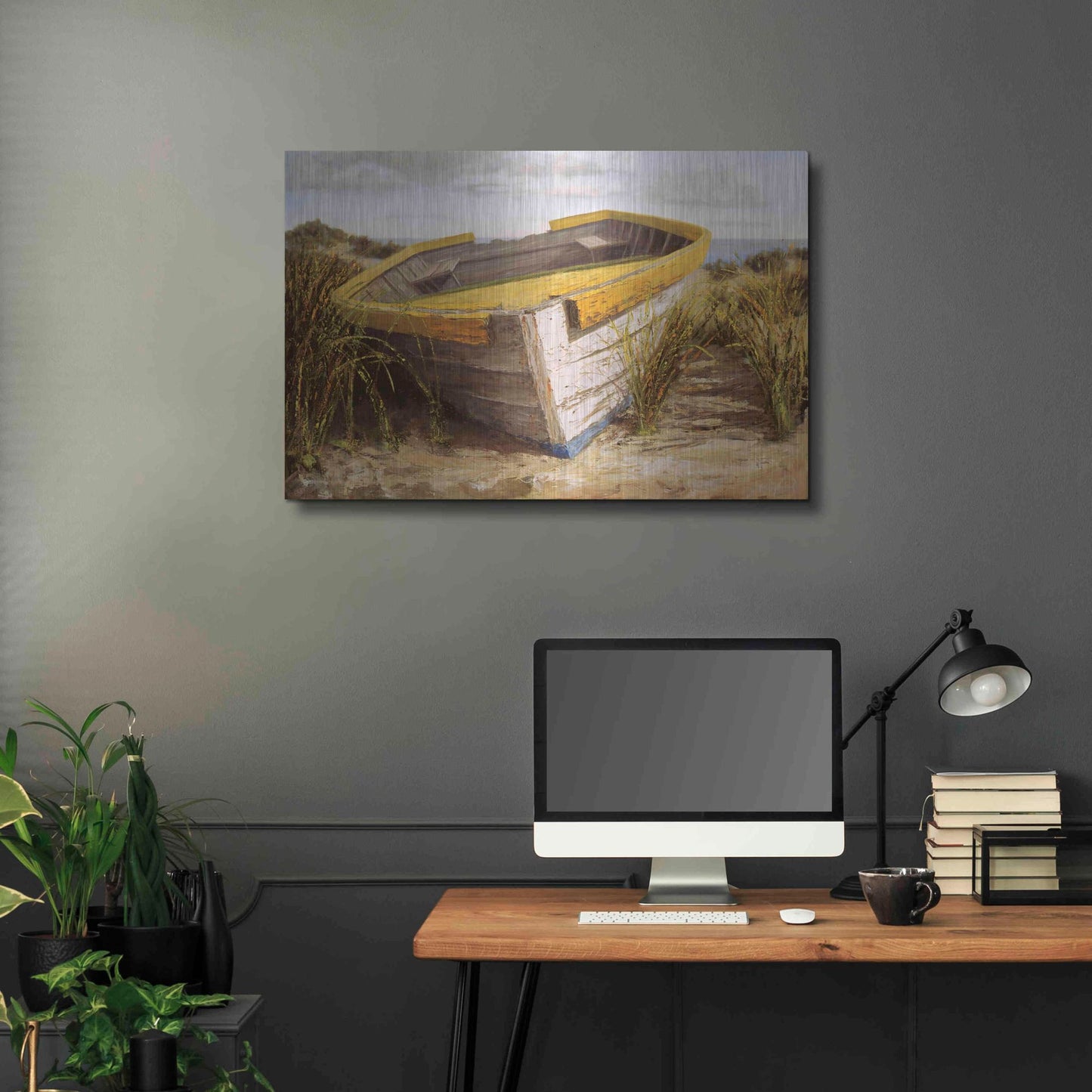 Luxe Metal Art 'Vineyard Launch' by Karl Soderlund, Metal Wall Art,36x24