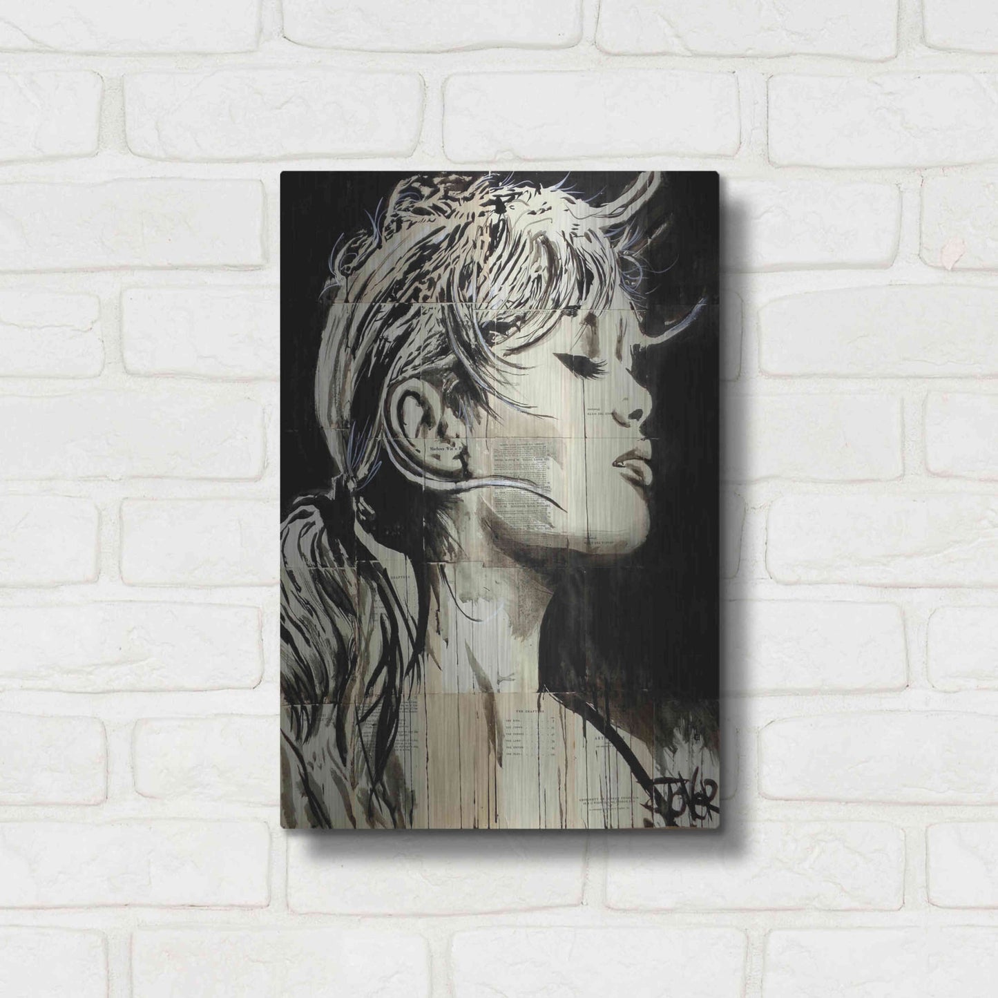 Luxe Metal Art 'Enchanted' by Loui Jover, Metal Wall Art,12x16