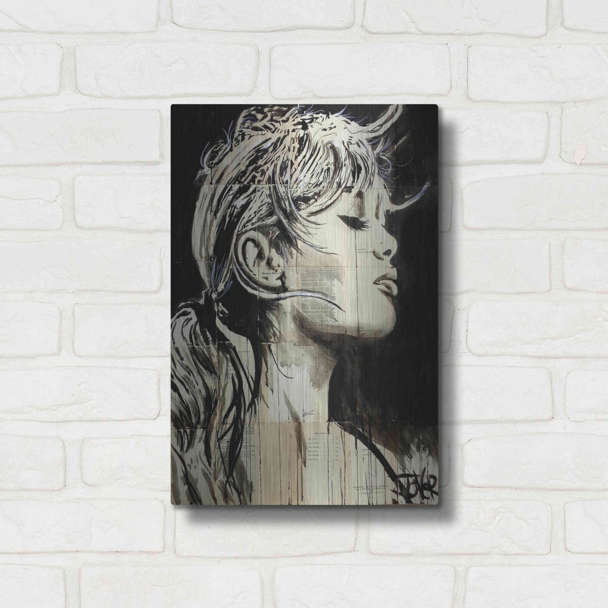 Luxe Metal Art 'Enchanted' by Loui Jover, Metal Wall Art,12x16