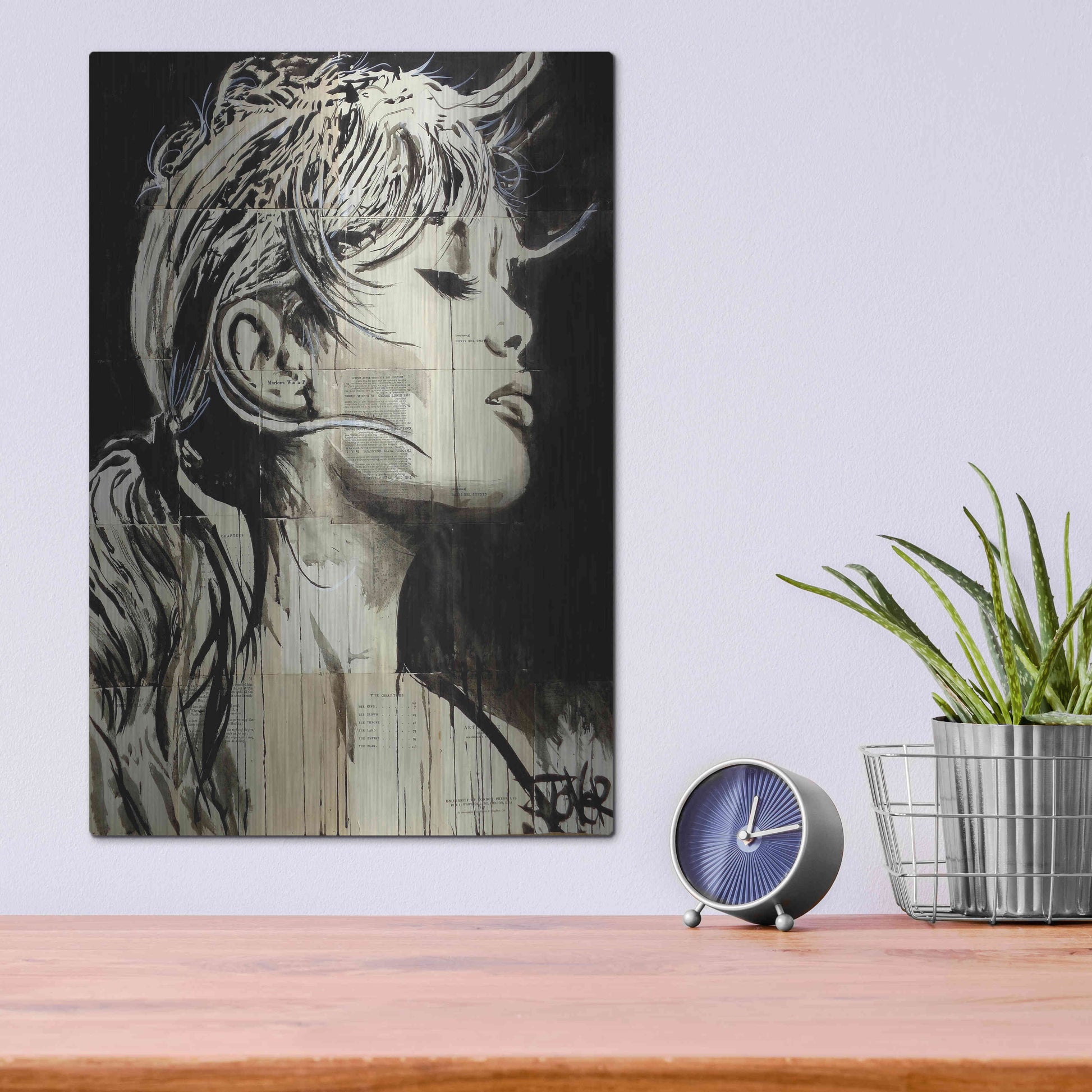 Luxe Metal Art 'Enchanted' by Loui Jover, Metal Wall Art,12x16