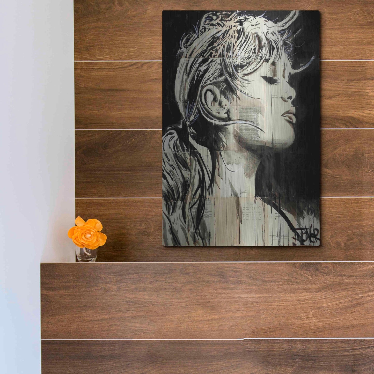 Luxe Metal Art 'Enchanted' by Loui Jover, Metal Wall Art,12x16