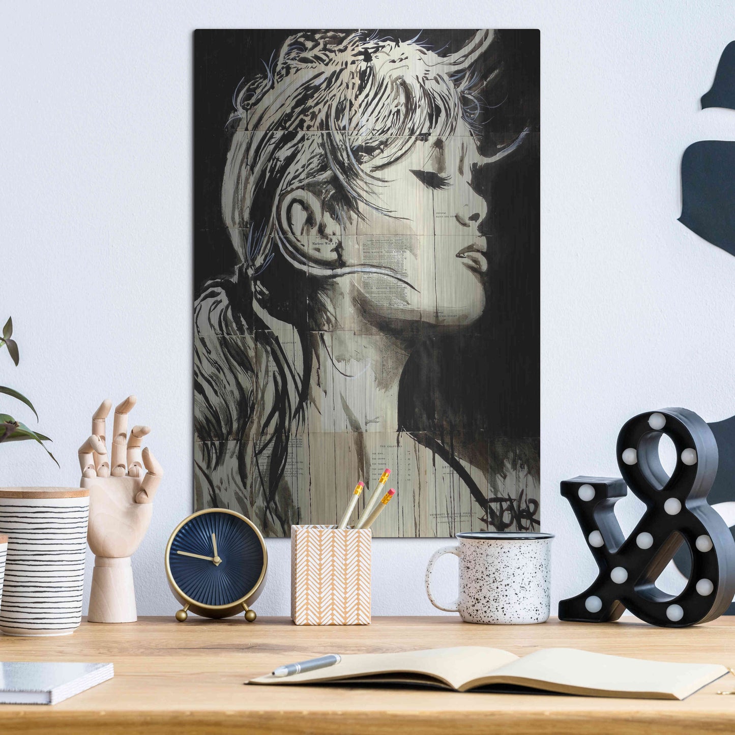 Luxe Metal Art 'Enchanted' by Loui Jover, Metal Wall Art,12x16