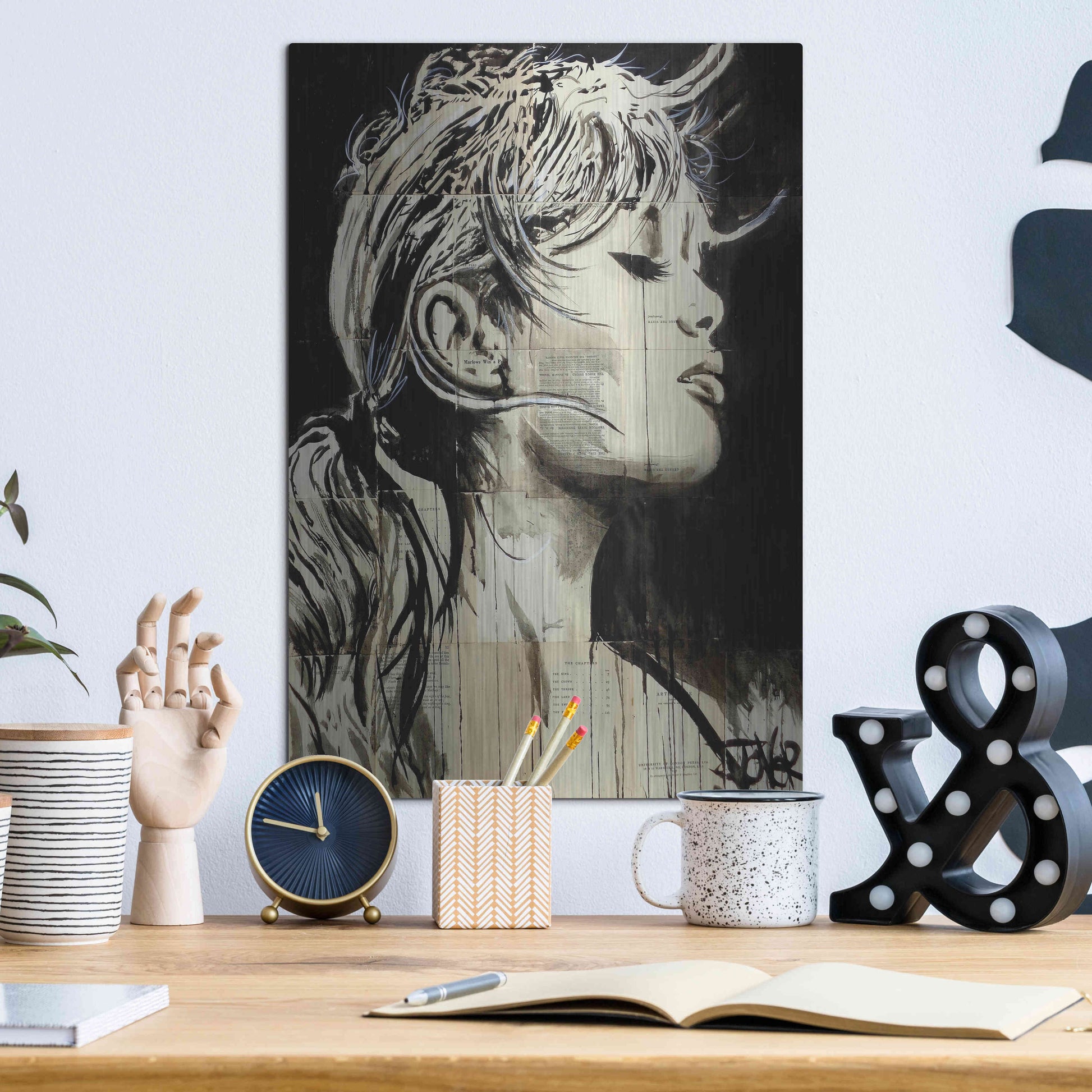 Luxe Metal Art 'Enchanted' by Loui Jover, Metal Wall Art,12x16