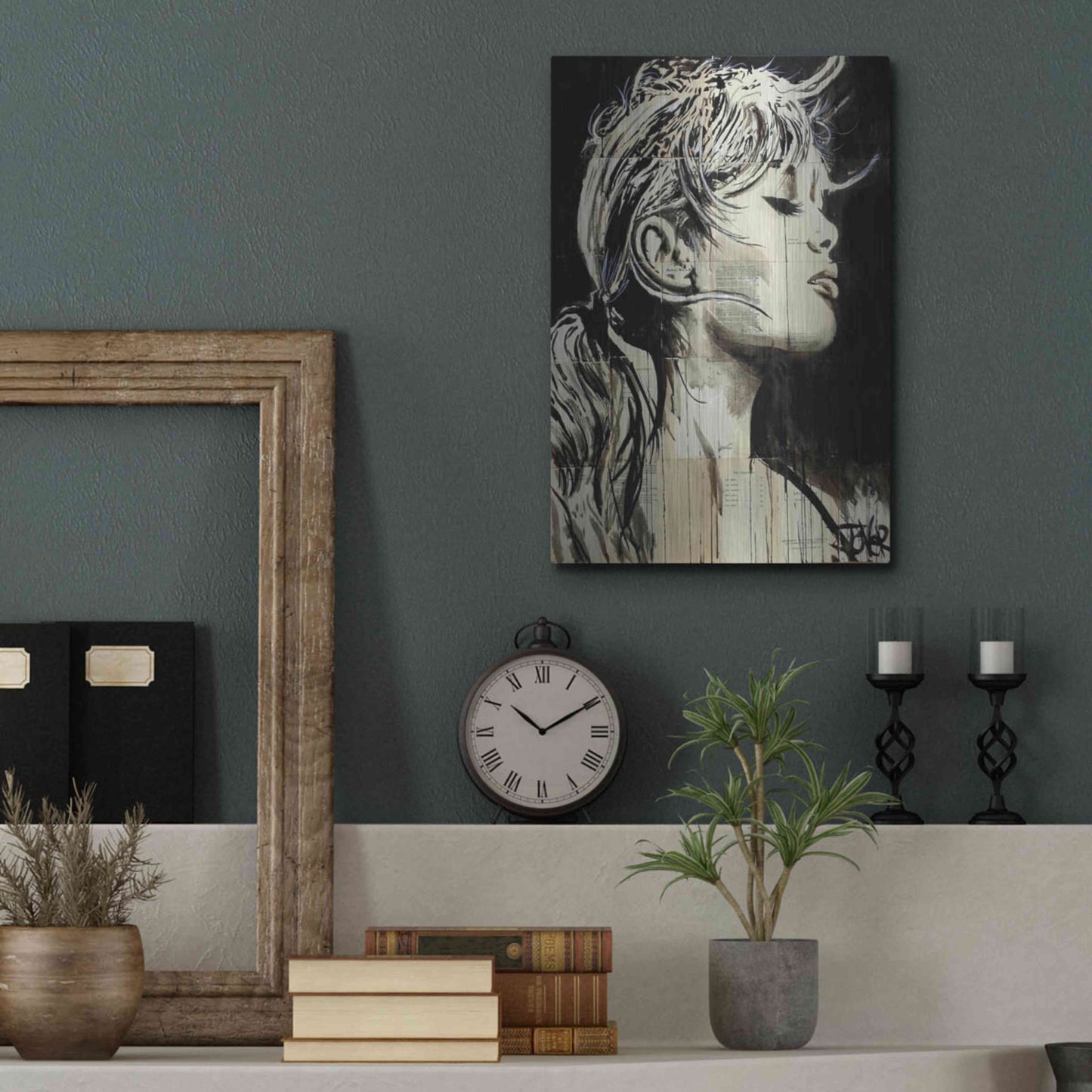 Luxe Metal Art 'Enchanted' by Loui Jover, Metal Wall Art,12x16