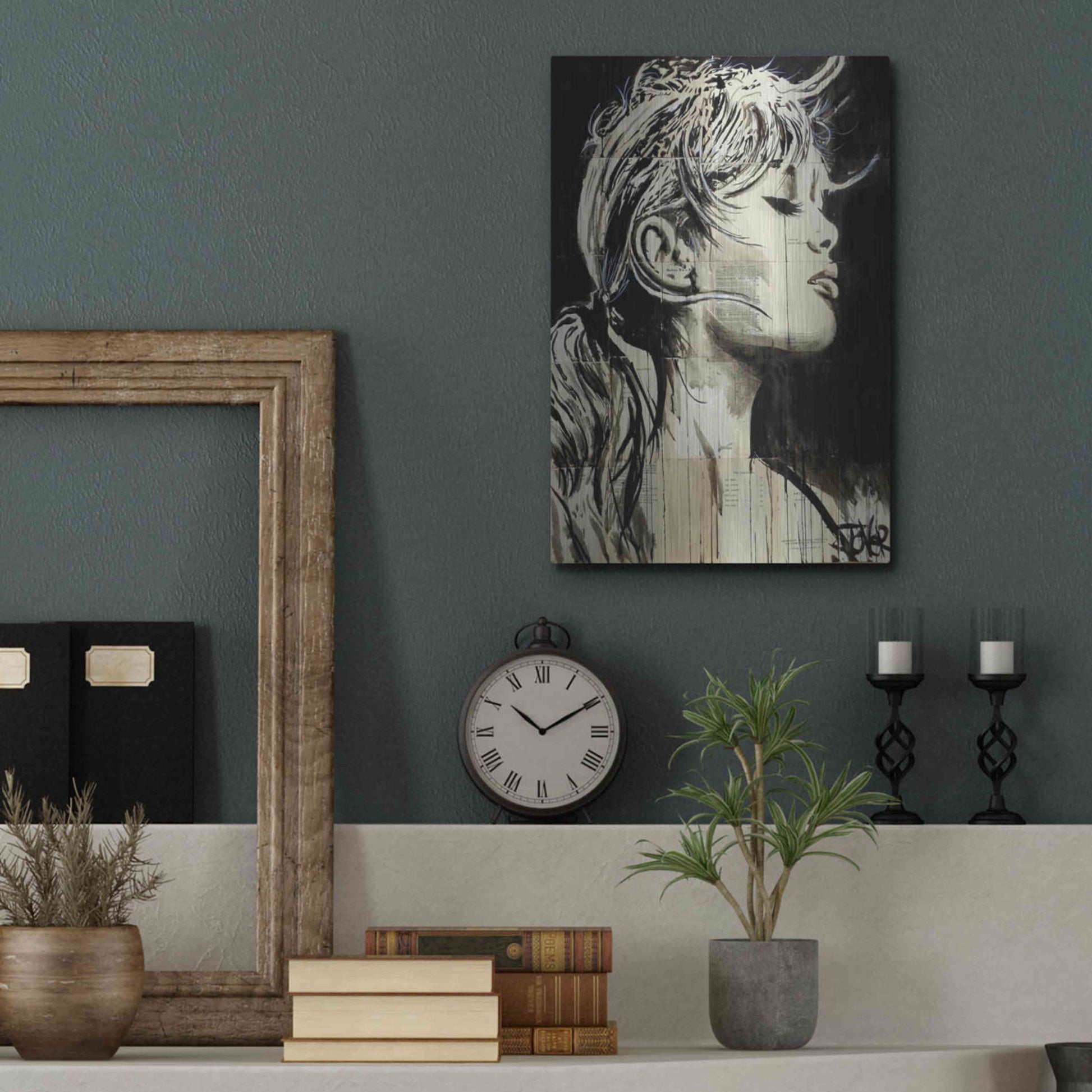 Luxe Metal Art 'Enchanted' by Loui Jover, Metal Wall Art,12x16