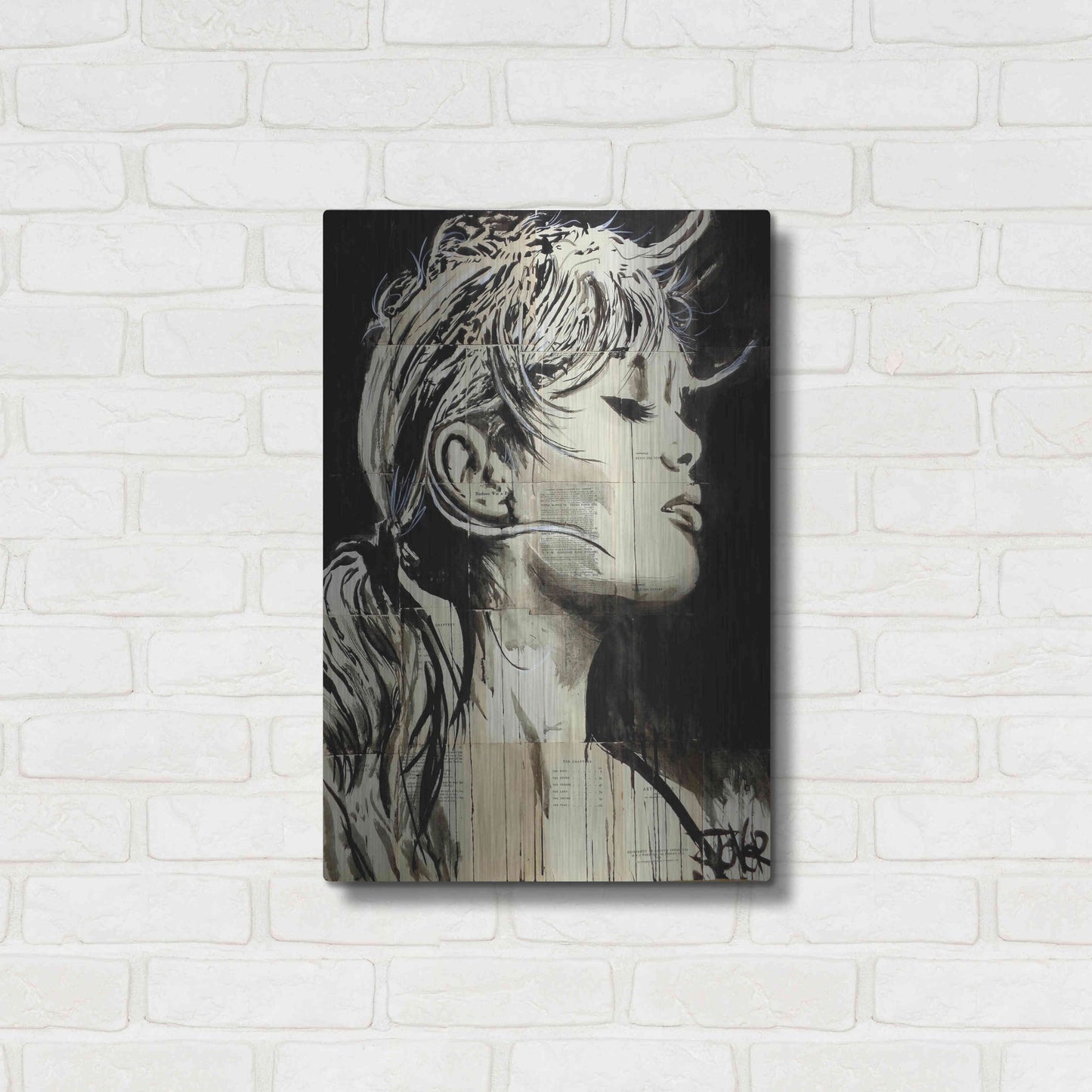Luxe Metal Art 'Enchanted' by Loui Jover, Metal Wall Art,16x24