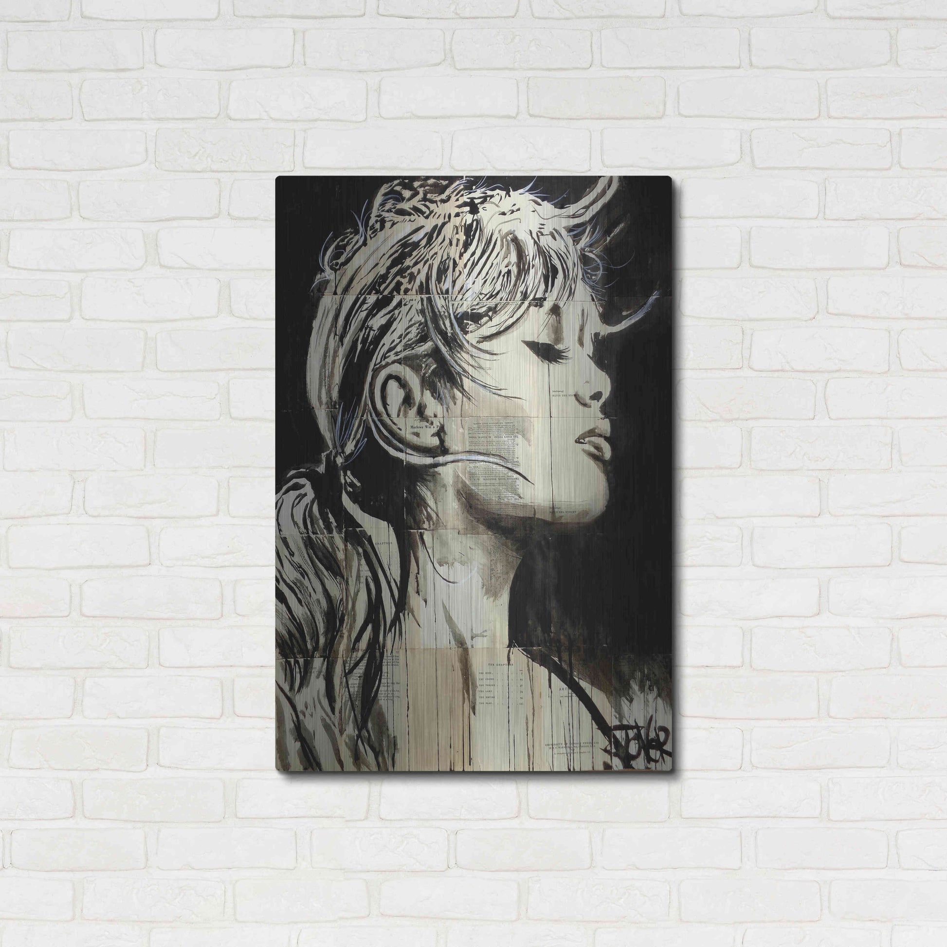 Luxe Metal Art 'Enchanted' by Loui Jover, Metal Wall Art,24x36
