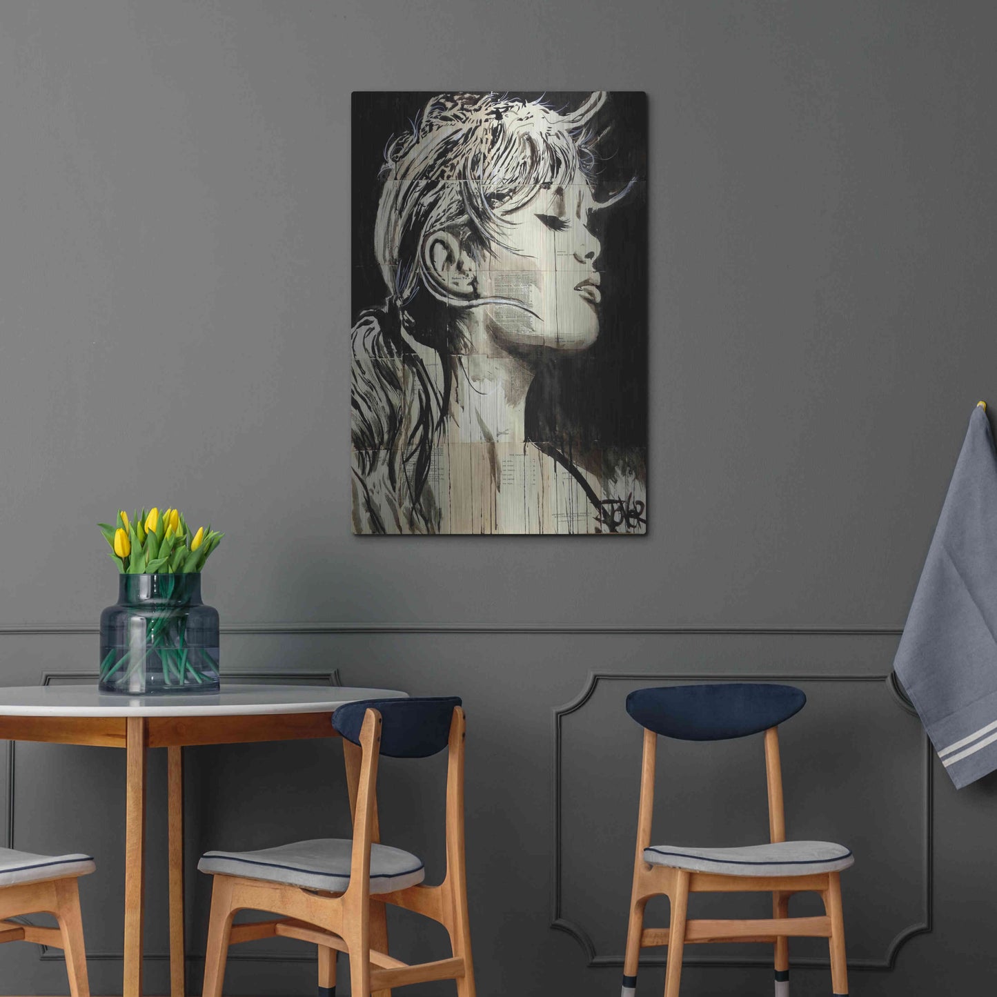 Luxe Metal Art 'Enchanted' by Loui Jover, Metal Wall Art,24x36