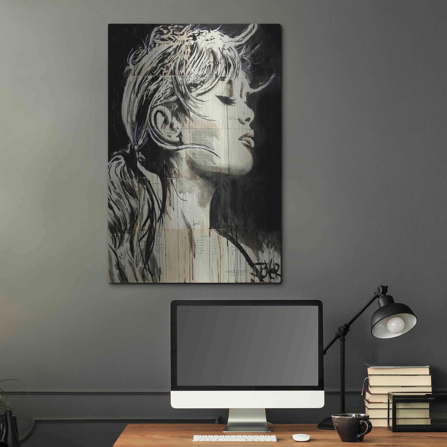 Luxe Metal Art 'Enchanted' by Loui Jover, Metal Wall Art,24x36